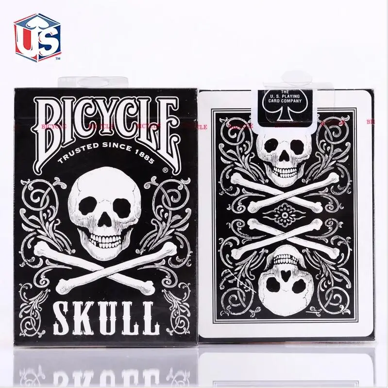 Goedkoop 1 Dek Schedel Terug Dek Fiets Speelkaarten Poker Size USPCC Limited Edition Verzegelde Goocheltrucs Magic Card