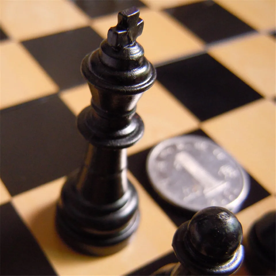BSTFAMLY чессман пластиковые шахматы международных шахматы магнитные пластиковые шахматы части складной Шахматная King высота 40 мм I27