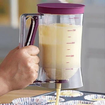 

900ml Batter Dispenser with Scale DIY Dough Cream Funnel Pastry Batter Blender for Cupcake Muffin Waffles Bakeware Tool