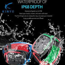 IP68 водонепроницаемый смарт-браслет артериального давления монитор Фитнес браслет входящих вызовов напоминание спортивные смарт-браслет для IOS телефоны