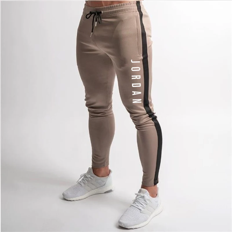 Mens Brand Pants Fashion Skinny Sweatpants Mens Joggers Striped Fashion Slim Fitted Pants Gyms Clothing Plus Harem Pant Size XXL