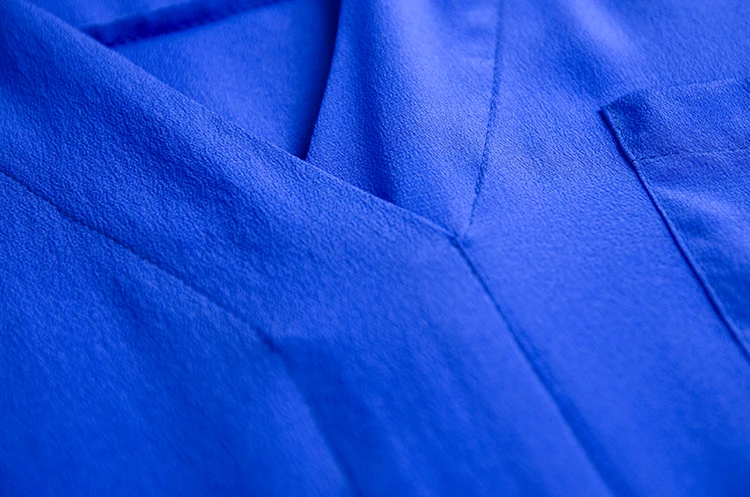 Женская шелковая блузка с длинным рукавом Базовая Блузка v образным вырезом 100%