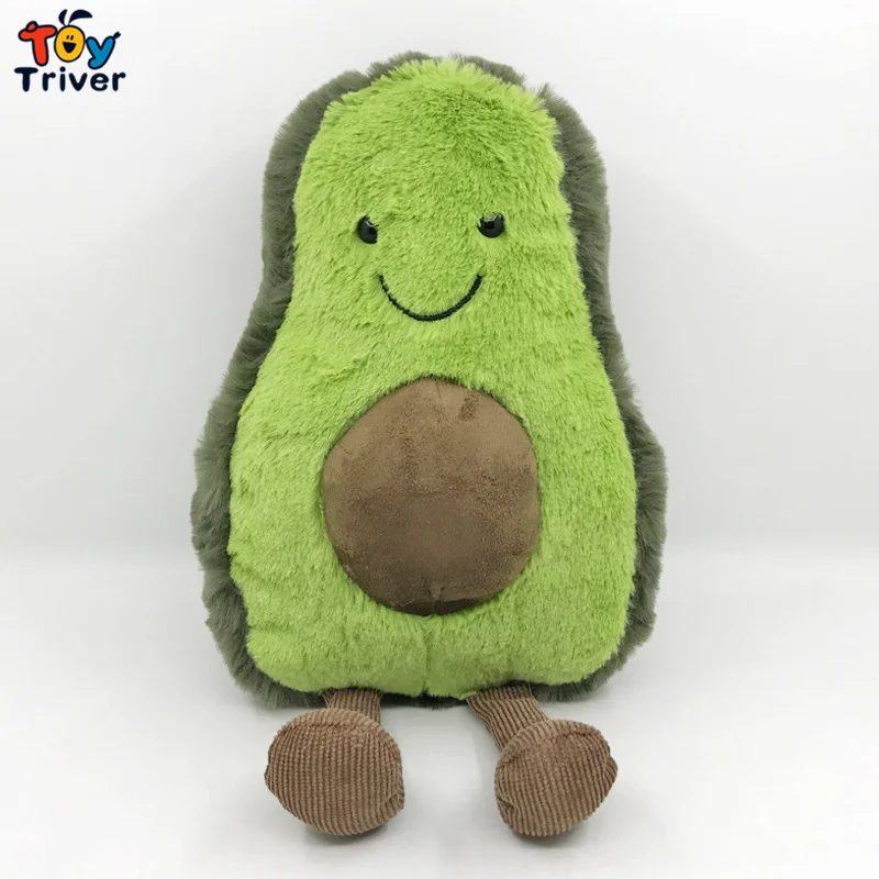 

Green Avocado Fruit Plush Toy Triver Stuffed Doll Healthy Food Baby Kids Children Girl Gift Home Decoration Drop Shipping