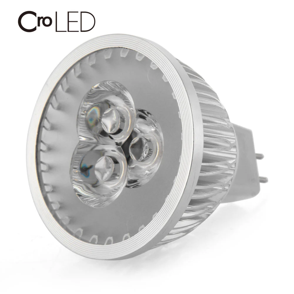 

GX5.3 MR16 LED Spot Light 3W 240LM High Power 3LEDs Spot Lamp Bulb White for Home