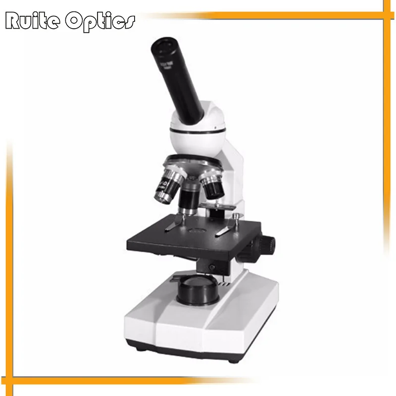 

40X-400X Monocular Head Bio-Microscope with Lamp and Coaxial Coarse and Fine Focusing Adjustable Mechanism