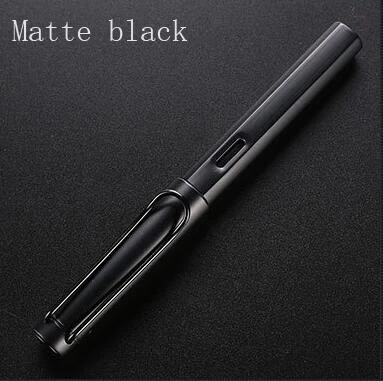 Lamyw 2 стиля металл или пластик Ingenuitying fountainPen офисные школьные чернила ручка подарок черный красный серый Металл чернила перьевая ручка серебро