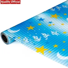 60 см x 500 Синяя Звезда Луна наклейка матовое стекло гостиная спальня ванная комната для детей солнцезащитный крем ПВХ Непрозрачное окно пленка