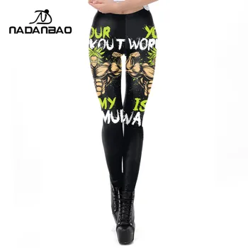 

NADANBAO Super Saiyan GOKU Women Leggings 3D Printing Legging Anime Dragon Ball Series Elastic Workout Pants