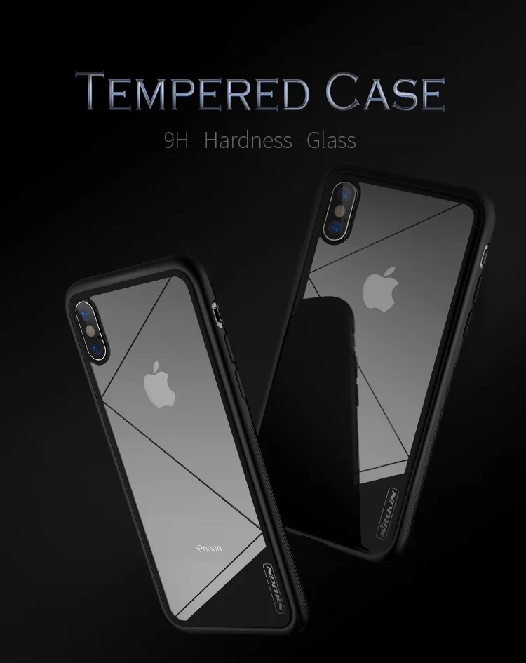 For iphone X case Original NILLKIN GR Tempered Glass 9H