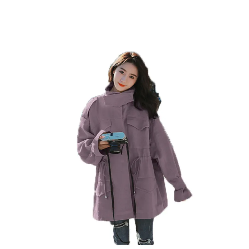 L'outillage De Gray Section vent Étudiants Chic Dans Printemps Coupe Taille Coréenne Powder Longue bean La Femmes W140 Nouvelles Populaire Rice TqqwEAy7