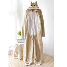 Adult Onesie Winter Coral Fleece Fox Sleepwear Unicorn Pajamas Women’s Sleep Lounge Pajama Sets Pyjama Licorne