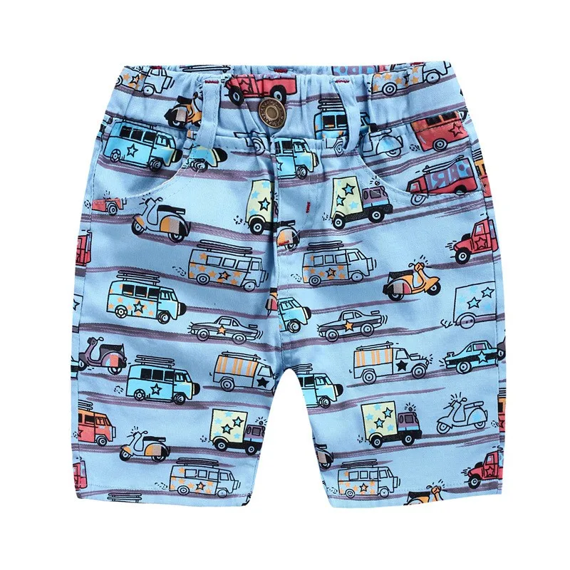 Свободные шорты для мальчиков летняя детская пляжная одежда с рисунком динозавра Bottom штаны От 2 до 7 лет короткие детские