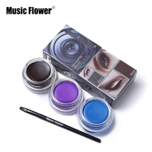 5 цветов Music Flower Make Up бренд крем под глаза матовый макияжная подводка для глаз гель мерцание карандаш-подводка для глаз Водонепроницаемый тени устойчивый к пятнам длительный
