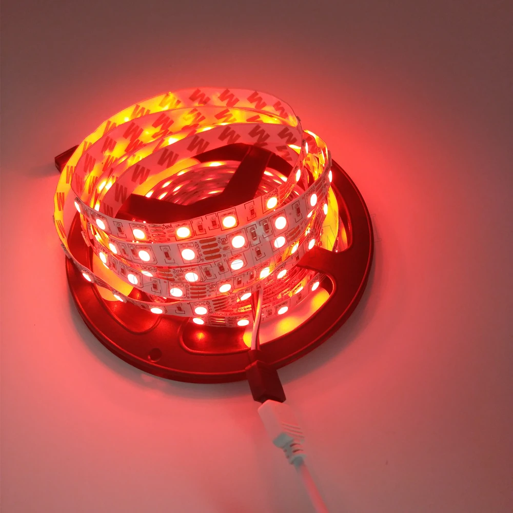 5 м/лот водостойкая DC12V 5050 SMD 60 светодиодов/м RGB Светодиодная гибкая светильник вая