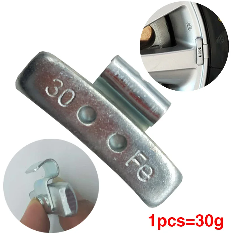 

4pcs/30g Hook wheel balance block aluminum alloy wheel hub wide counterbalance block detonation hook weight tire weight