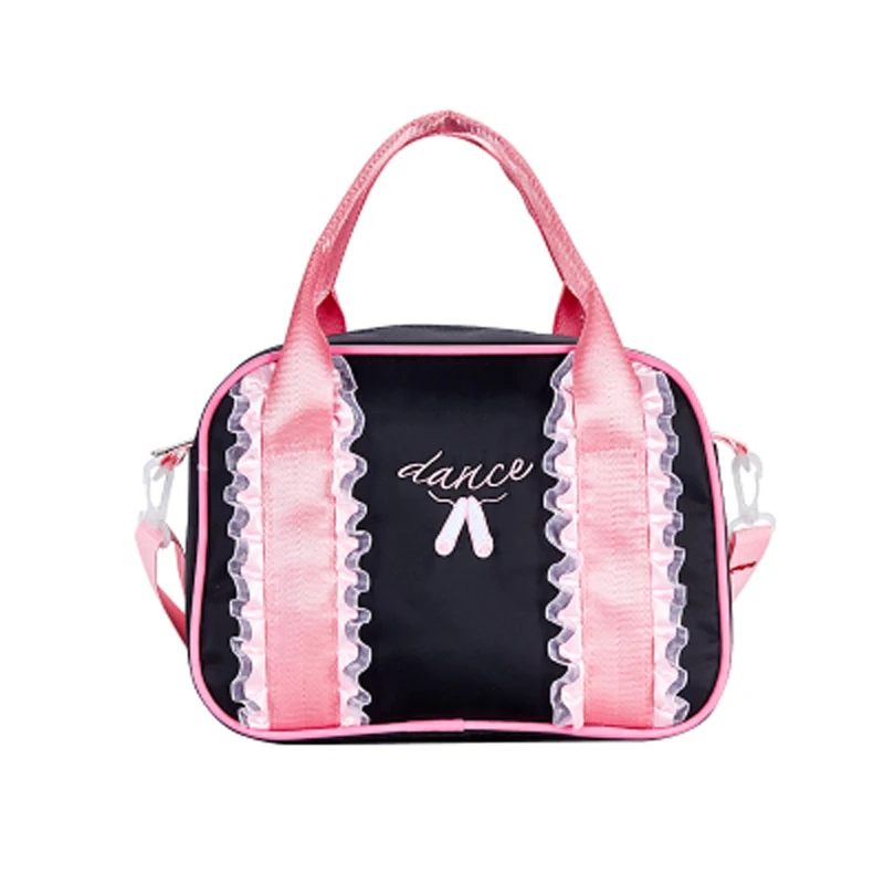 Балетные танцевальные сумки для девочек, 2 слоя, балетная сумка, украшенная блестками, балерина, детская танцевальная сумка, детская розовая сумка через плечо для танцев - Цвет: kind 5