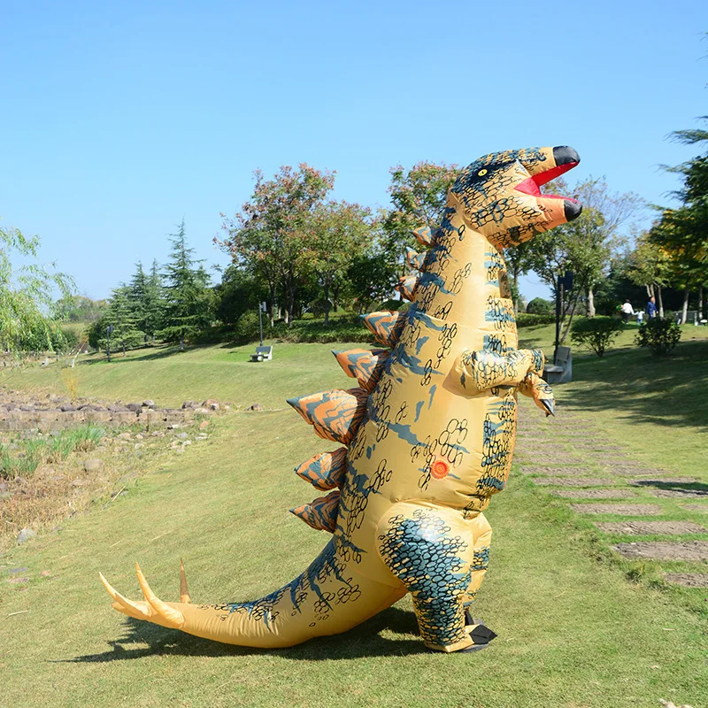 Взрослый Стегозавр талисман надувной динозавр костюмы аниме косплей одежда с динозаврами комбинезон Хэллоуин костюм для взрослых