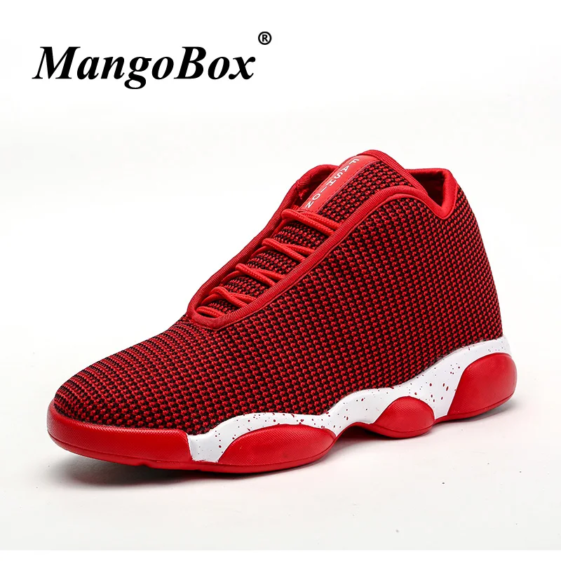 

New Arrival Male Basketball Sport Shoes Mid-Top Outdoor Training Shoe Red Black Children Boy Basketball Sneakers Youth Gym Boots