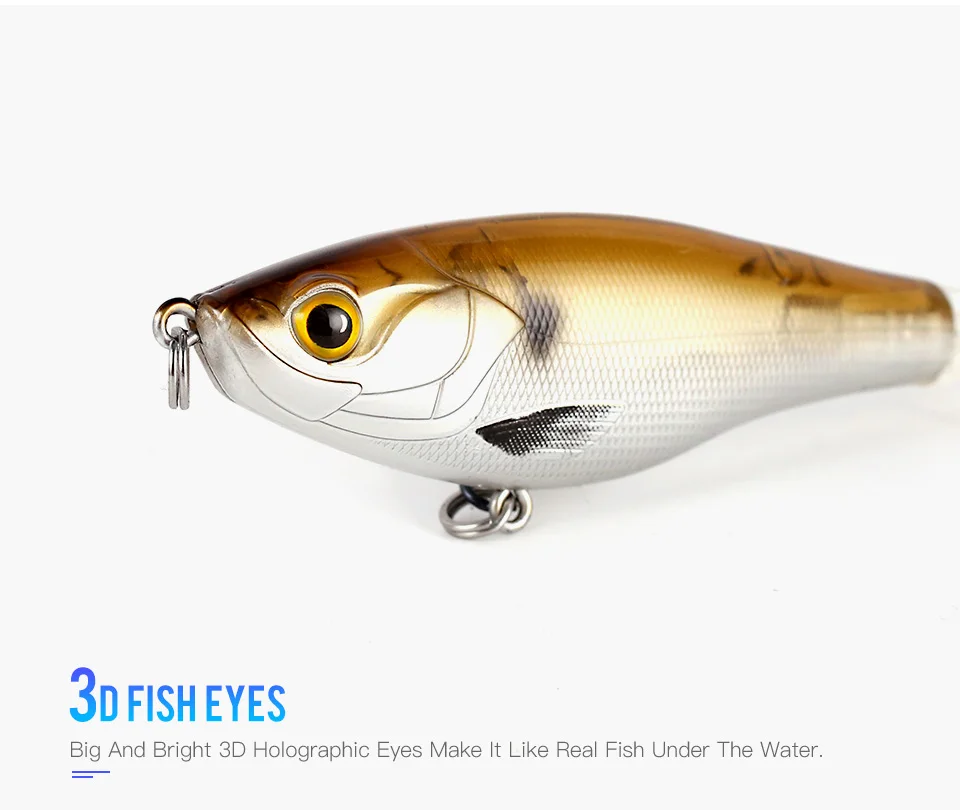 Kingdom 2019 New Whopper Plopper Fishing Lure 10cm 12cm Topwater Hard Baits Popper Soft Rotating Tail Wobblers Artificial Bait (4)