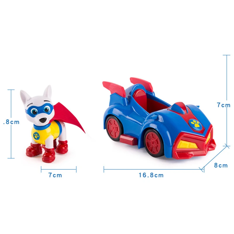 Paw Patrol Игрушечная машина Аполлон Супермен игрушечная собака Patrulla Canina фигурки аниме Pow Patrol Модель ПВХ игрушки для детей подарок