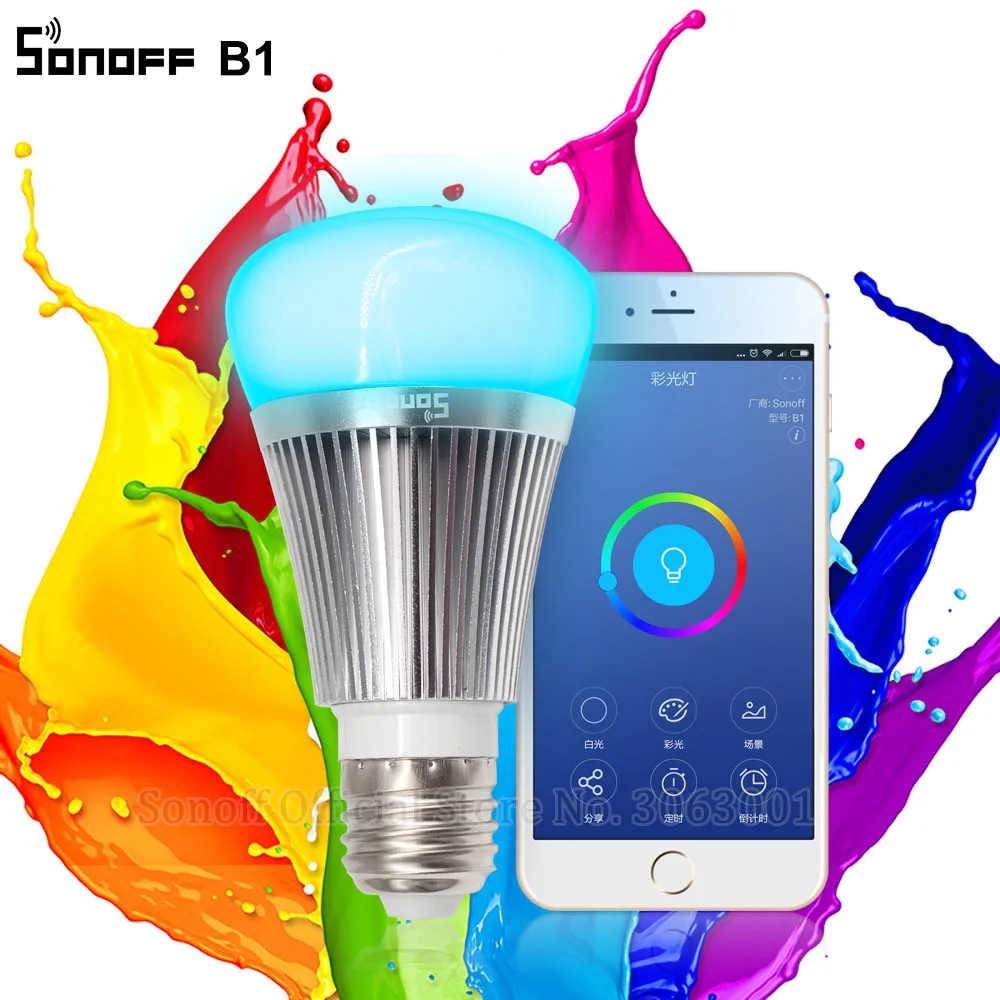 Sonoff B1 Led Bulb Dimmer Wifi Smart Light Bulbs Remote Control Wifi