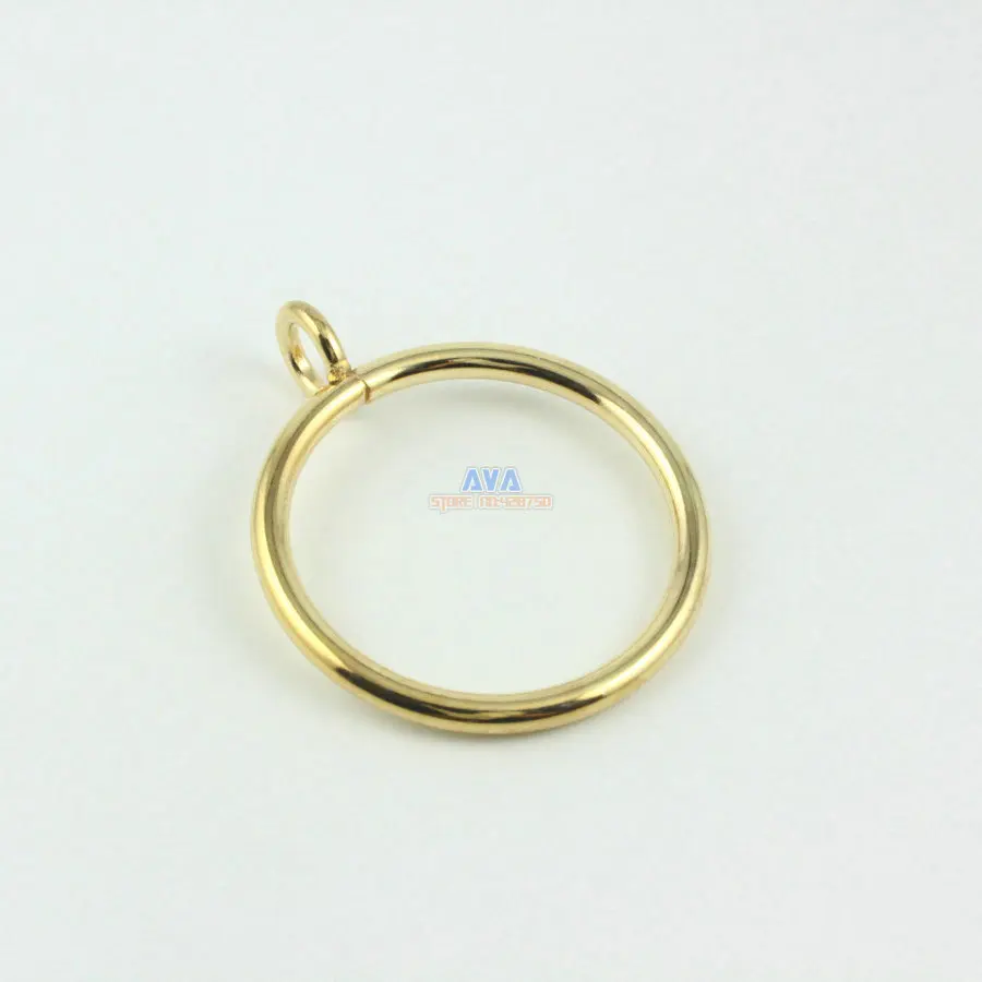 10 Pieces 38mm Gold Curtain Rings Curtain Sliding Hook Rings