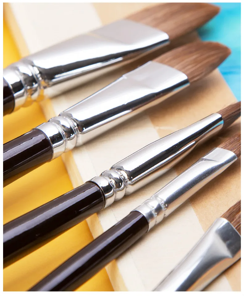 Pintura a Óleo Material de Arte Paint Brush Grupo Pinceles Pará Acrilico y Oleo Cabelo Fuinha Pincel Guache Aquarela Acrílico Art 8 Pintura A Óleo Acrílico Pincel material de Arte