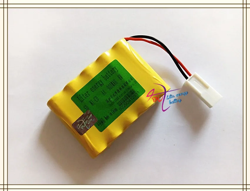 Liter energy battery Ni Cd AA 6V 900mAh Rechargeable