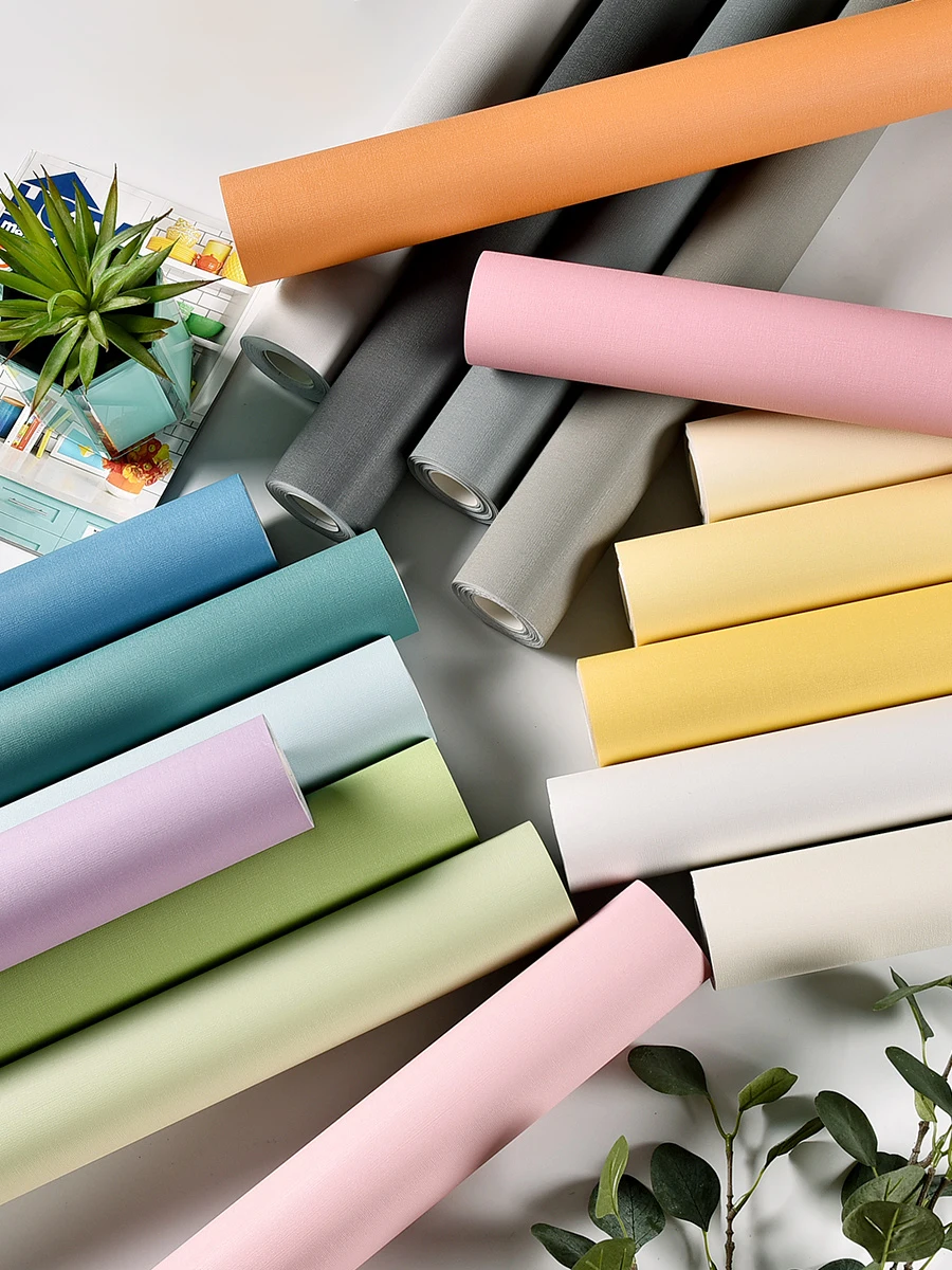 

Pvc Self Adhesive Wallpaper Furniture Renovation Stickers Waterproof Kitchen Cabinets Wardrobe Door Wood Decorative Wall Sticker
