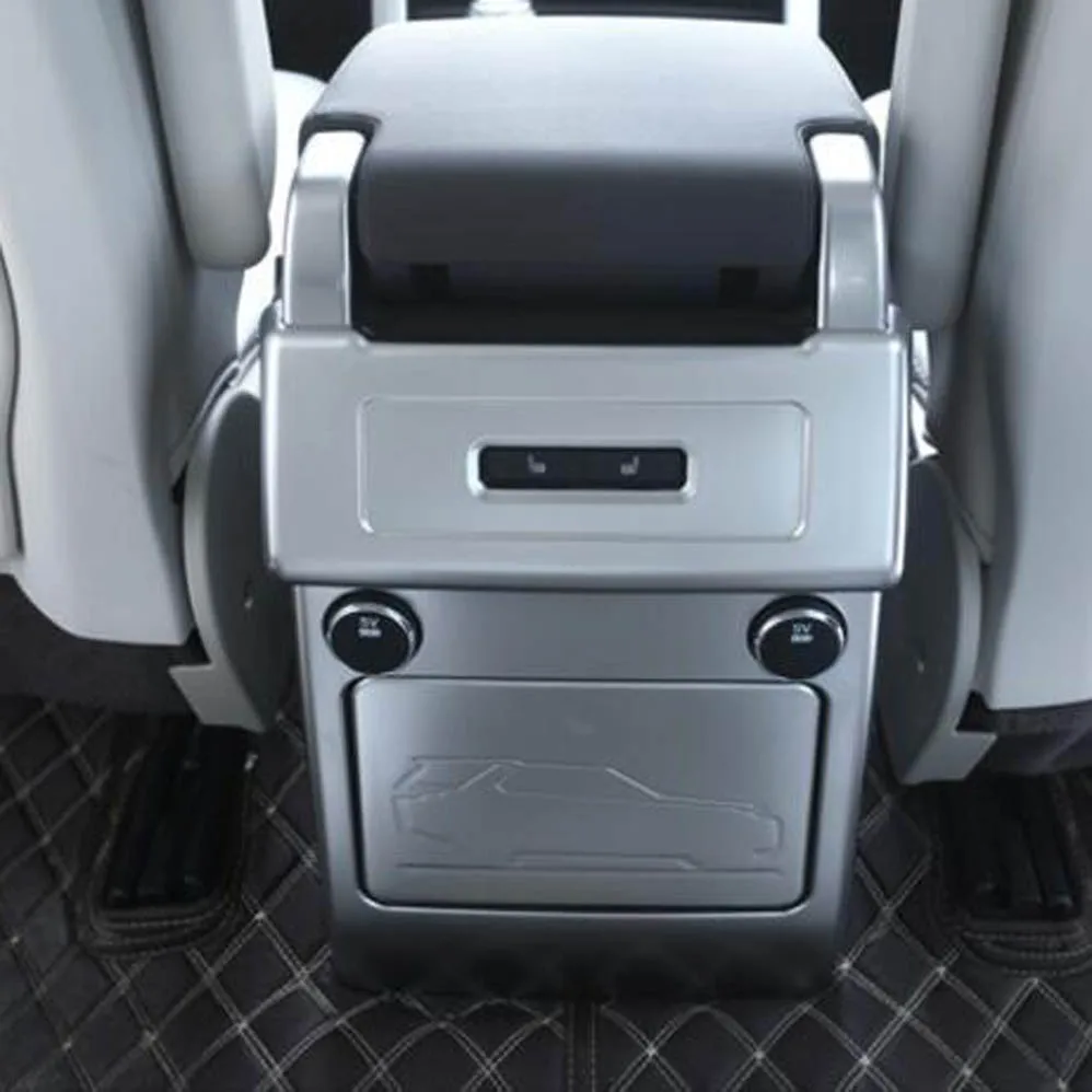 

Driver Consel armrest box back row cover magic box sticker decorative trim for discovery 5 LR5 HSE interior accessories