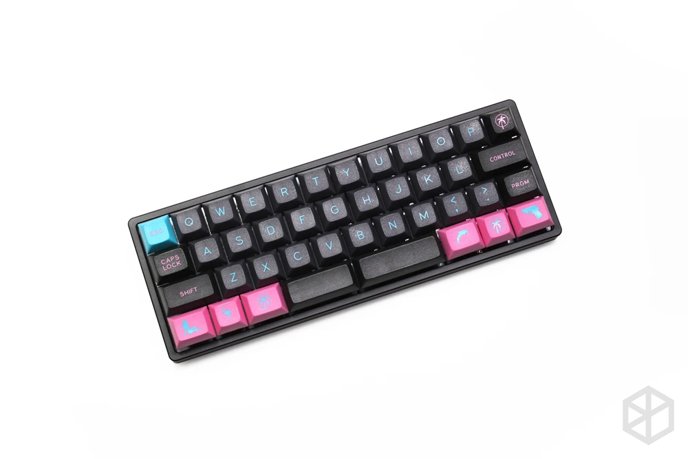 Capa Plana de Alumínio Anodizado com Pés de Metal Teclado Mecânico Personalizado Cor Cinza para Margaridas 40 Mini - Imagem 4