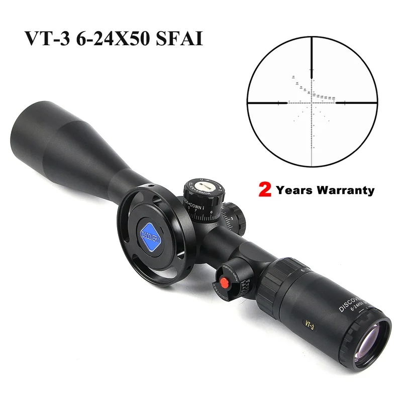 

Discovery VT-3 6-24X50 SFAI FFP Tactical Optics Rifle Scope Shooting Riflescope Sniper Hunting Scopes With Rangefinder
