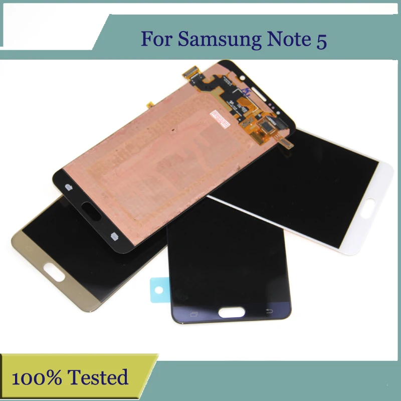 5 7 ''SUPER AMOLED для SAMSUNG Note LCD N920F SM-N920F дигитайзер сенсорного экрана в сборе синий