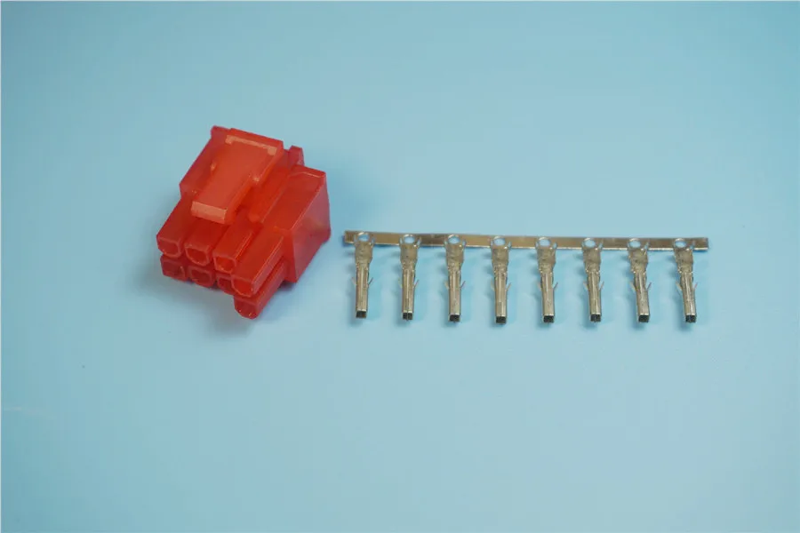 

10 sets PCIe PCI-E GPU 4.2mm 5557 8 Pin (6+2) Receptacle Power Connector Housing Video Graphics Card + Female Terminal Pins