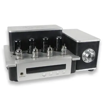 

YAQIN MS-6V6 MS 6P6P MS6V6 Vacuum Tube Amplifier with 12AU7 12AT7 Pre-amp HIFI Push-pull Lamp Amp