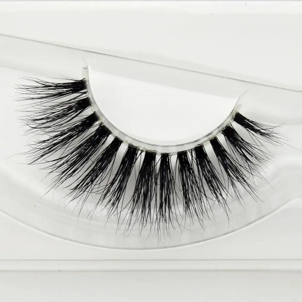 

Visofree Eyelashes Full Strip Lashes Handmade 3D Mink Lashes Invisible Band False Eyelash High Volume Transparent Plastic F116