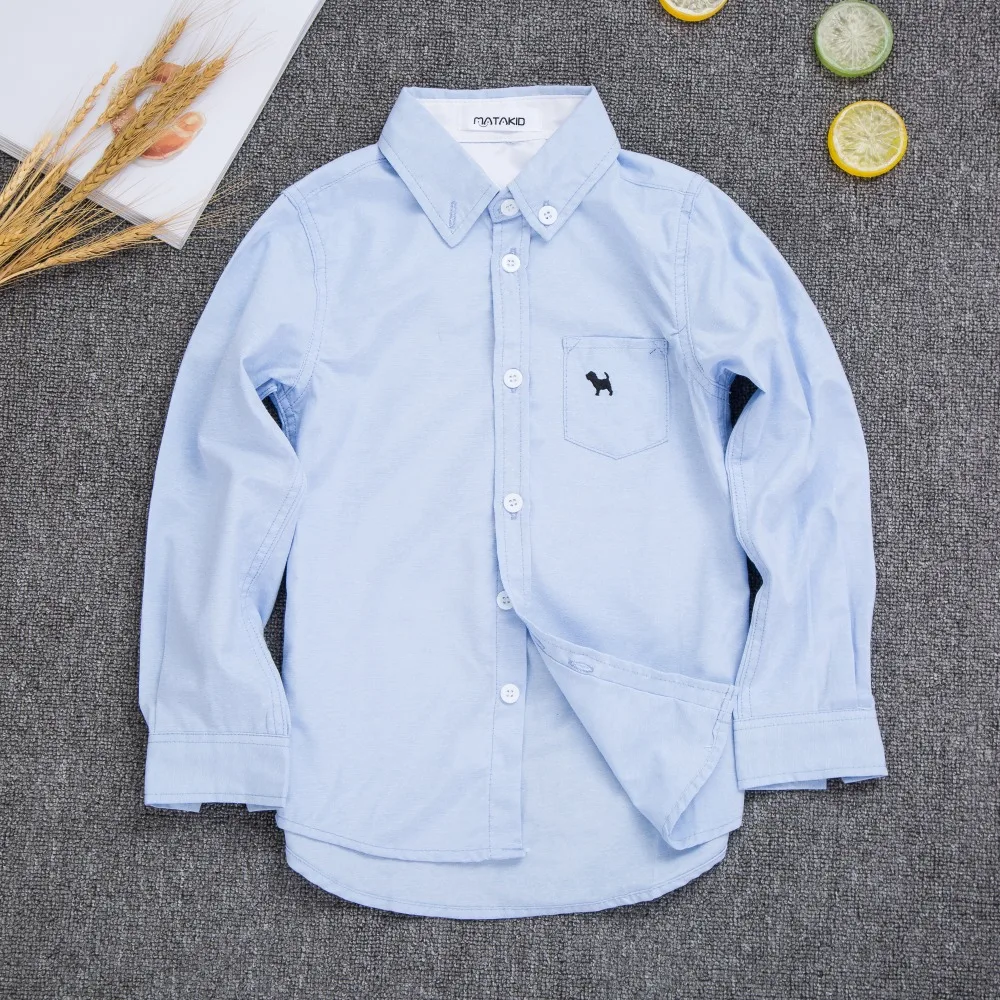 HOT Sale 100 Cotton Shirt for Boy Long Sleeve Shirts Boys Clothes 2017
