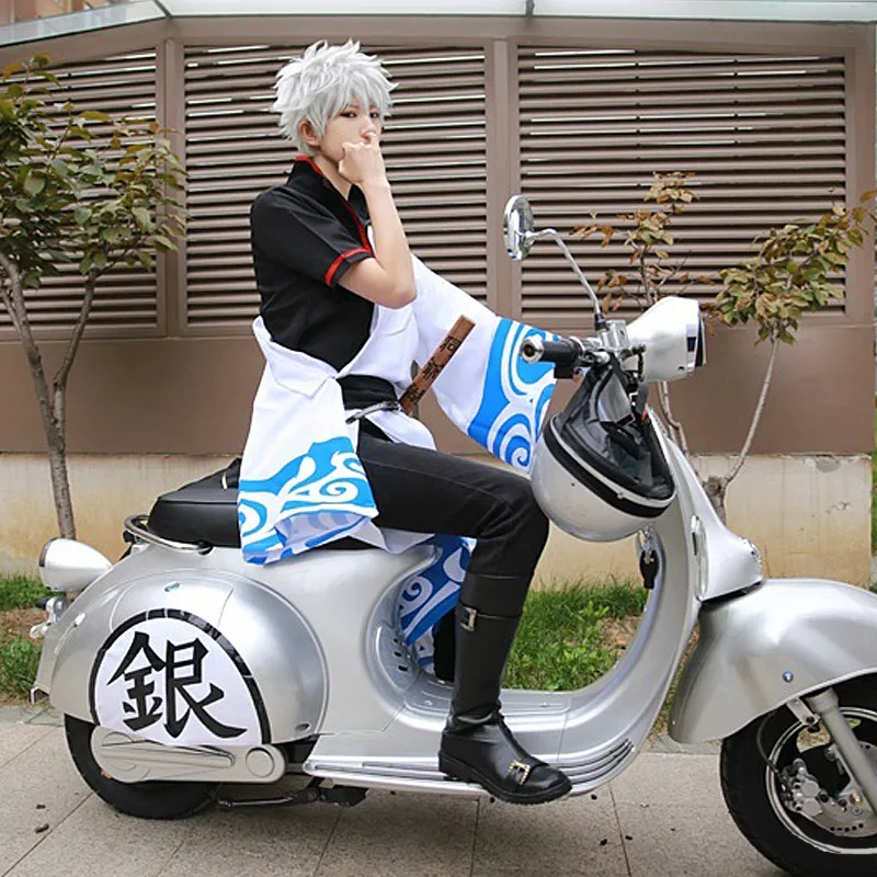 

[Milky Way]Gintama Cosplay Costume Sakata Gintoki 5 Sets Halloween Cosplay Party