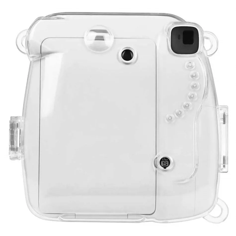 Waterlowrie Instax Mini 9 чехол прозрачный Пластик крышка Фотоаппарат моментальной печати защиты сумка с ремешком для ЖК-дисплея с подсветкой Fujifilm Instax Mini 9/8/8