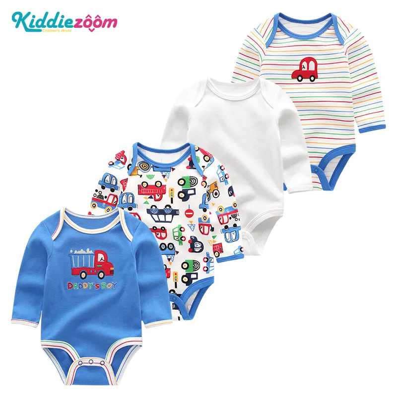 Костюмы комплекты унисекс для маленьких девочек одежда Ropa bebe Хлопковая Одежда для маленьких мальчиков длинный рукав Единорог новорожденных боди платье для девочки одежда для новорожденных комбинезон детский зимний - Цвет: Baby Sets7