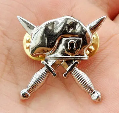 US Army Special Forces Military Grey Pin Hat Badge