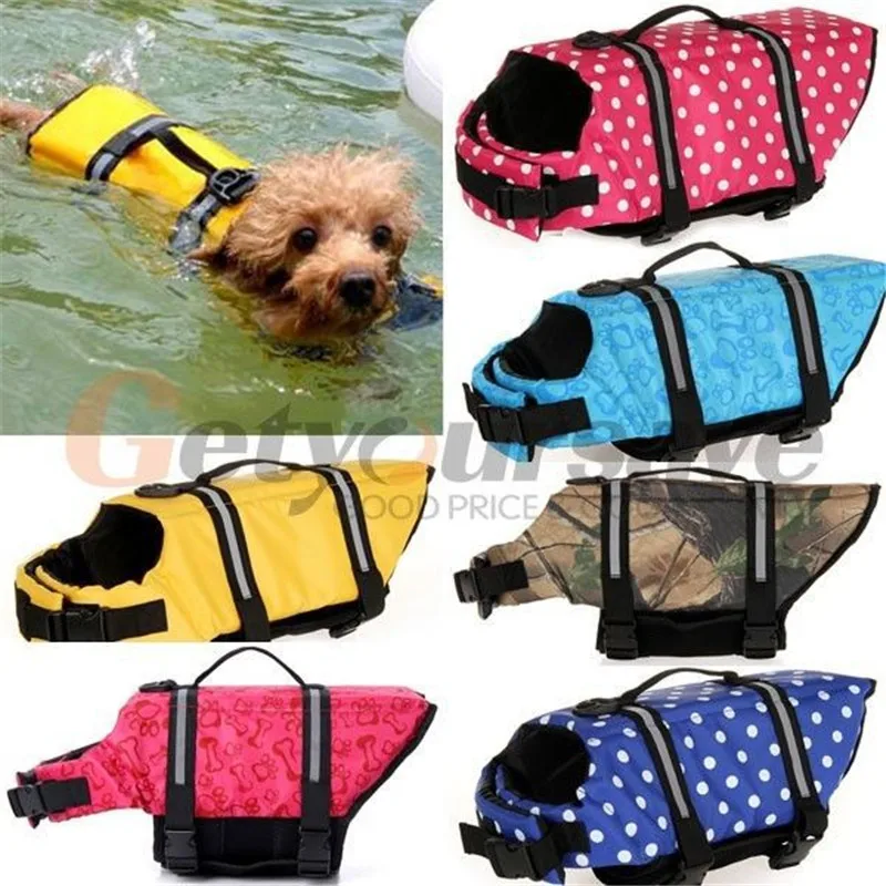Pet Dog Swimming Life Jacket Safety Vest Protection Suit Outdoor Small