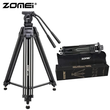 

Zomei Video Tripod VT666 with Professional 360 Degree Fluid Damping Head and Fit for Panoramic Shooting DSLR Camcorder Video