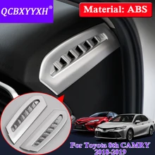 QCBXYYXH 2 шт./партия автомобильный Стайлинг приборная панель из АБС блестящие выпускные накладки внутренняя рамка украшения Блестки для Toyota 8th Camry