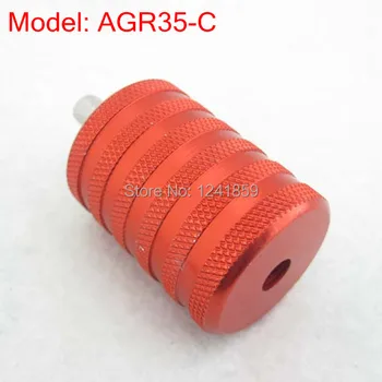 

35mm Red Knurled Aluminum Alloy Tattoo Grip With Back Stem Supply AGR35-C#