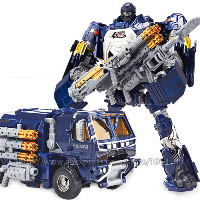 Большой размер 23 см крутые игрушки трансформации фильм 5 сплав аниме робот автомобиль игрушки мальчик фигурки классический военный грузовик модель - Цвет: W8071 Movie 4 Alloy