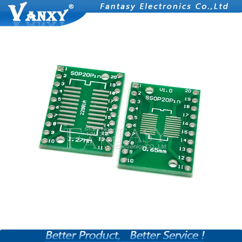 10 шт. TSSOP20 SSOP20 SOP 20 SOP20 к DIP20 печатная плата переноса DIP Pin шаг адаптер|adapter board|adapter