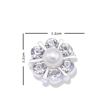 

Shiny Wholesale 50PCS/LOT Flat Back 12MM Wedding Invitation Embellishments Flat Back Beads Hair Jewelry Accessories, Item: NK005