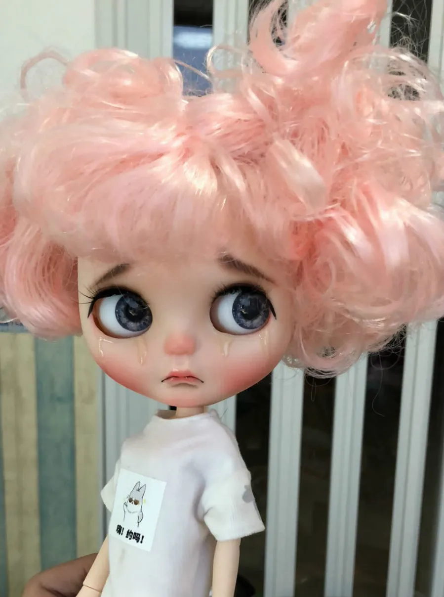 Excellent customization doll DIY Nude joint body blyth doll For Girls not include clothes The eye chips are random, the hair can choose 5 Excellent customization doll DIY Nude joint body blyth doll For Girls not include clothes The eye chips are random, the hair can choose 5
