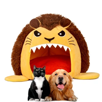

Hot Soft Cloth Fabric Cartoon Dog House Sofa Pet Bed Pet Dog Cat Kennel Furniture Dogs Indoor Sleeping Kennel